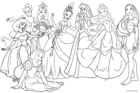 disney princesses coloring pages  getcoloringscom