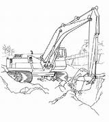 Coloring Excavator Pages Crane Dozer Printable Bulldozer Color Construction Getcolorings Colouring Getdrawings Colorings sketch template