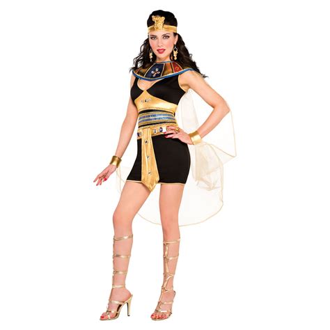 Adults Cleopatra Beauty Costume Queen Fancy Dress Ladies Outfit New