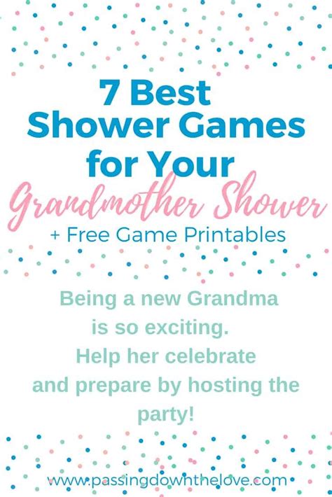 7 Best Shower Games For A Perfect Grandmother Shower New Grandma