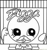Shopkins Coloring Pizza Pa Pages Coloringpages101 Printable Online sketch template