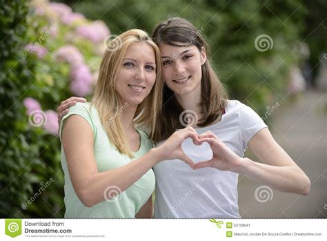 portrait of a lesbian couple stock image image of