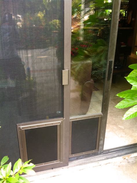 sliding screen door  pet door san diego carlsbad