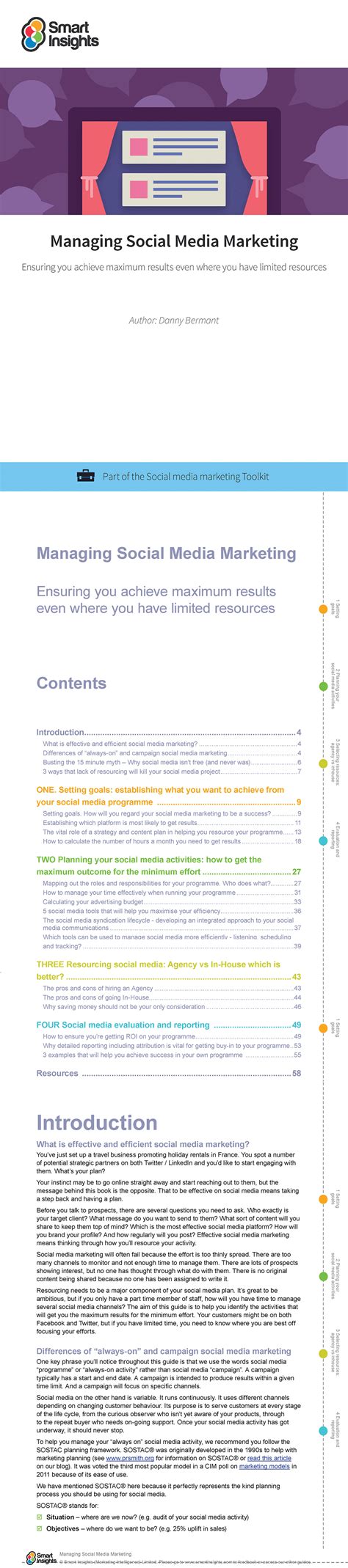 Managing Social Media Marketing Guide Smart Insights