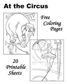 circus coloring pages repinned  totetudecom camping crafts