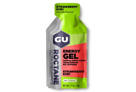 gu energy gel roctane strawberry kiwi  alltrickscom