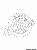 Nba Logo Jazz Utah Coloring Pages Sport Printable Print Color Cavaliers Cleveland Basketball Getcolorings Book Online sketch template