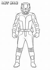 Ant Man Coloring Pages Kids Easy sketch template