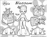 Paper Printable Dolls Print Doll Pixies Pixie Click Blossom Paperthinpersonas Thin Personas Color Pdf Dpi Rest Series sketch template