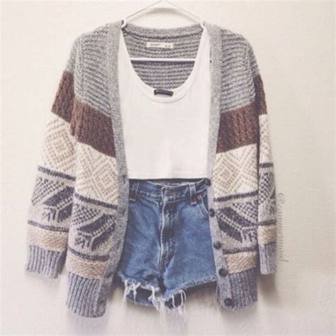 sweater jacket knitted cardigan knitwear aztec coat