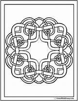 Coloring Celtic Irish Pages Knots Printable Color Designs Square Colorwithfuzzy Knot Getcolorings Adults Pattern Print Scottish sketch template