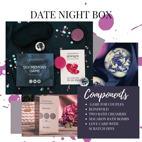Date Night Box For Couples Including Sex Positions Game And Etsy