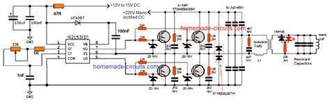 diy induction furnace schematic diy projects