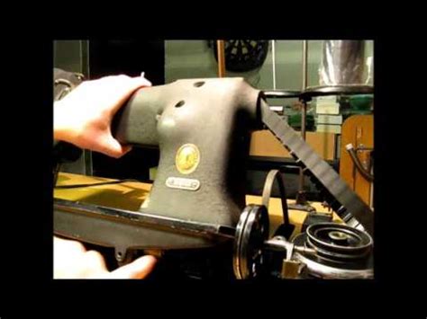 singer  industrial sewing machine replace timing belt youtube
