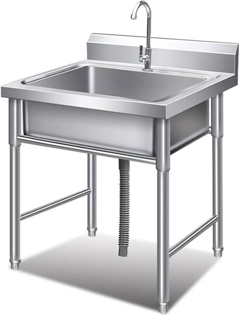 dalizhai undermount single bowl commercial stainless steel sink single bowl  standing