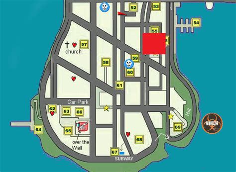 Gta 3 Map With Locations