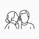 Whisper Whispering Gossip Secret Drawing Icon Talking Women Conversation Chat Icons Getdrawings Iconfinder sketch template