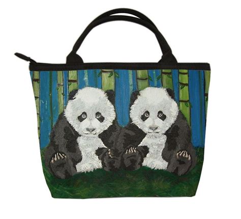 Giant Panda Cubs Small Handbag Support Wildlife