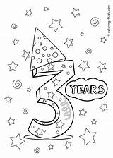 Birthday Coloring Pages Happy Years Kids Old Printable Cards Boys Choose Board Printables sketch template