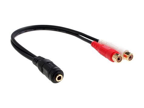 rca female  mm stereo female cable
