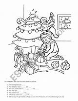 Christmas Colouring Fun Worksheet Esl Coloring Preview Worksheets sketch template