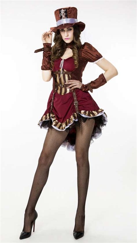 women s steampunk burlesque adult halloween costume n10612