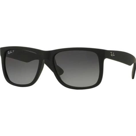 lunettes de soleil pour homme rayban noir rb  justin   achat vente lunettes