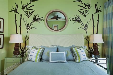 bruce palmer design studio spanish colonial mediterranean transitional bedroom green