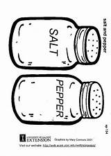 Salt Pepper Coloring Edupics Pages sketch template
