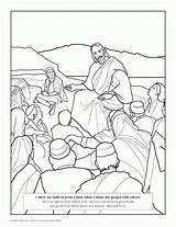 Coloring Beatitudes Pages Clipart Library Sermon Mount sketch template