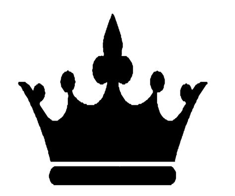 king crown clip art black  white clipart  clipart
