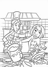 Dirty Kitchen Coloring Ratatouille Color Pages sketch template