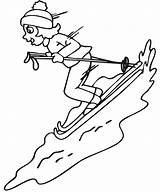 Skifahren Skier Downhill Sci Apres Kategorien Letzte Printactivities sketch template