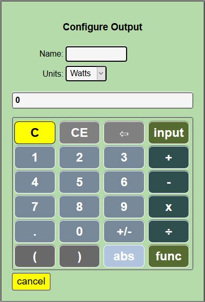 calculator layout support iotawatt user community