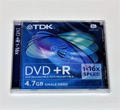 tdk dvdr recordable media disc audio video data laptop computer  gb  dvd
