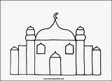 Ramadan Masjid Crafts Placemat Islam Eid Karima Karimascrafts sketch template