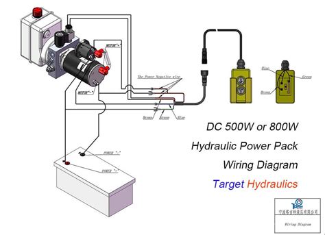 hydraulic wiring diagram   wiring diagram hydraulic dc pump solenoid power unit acting