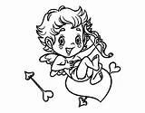Cupid Boy Little Coloring Coloringcrew sketch template