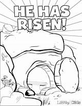 Coloring Risen Jesus Has Easter Pages Getdrawings sketch template