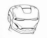 Coloring Pages Avengers Helmet Man Iron Info sketch template
