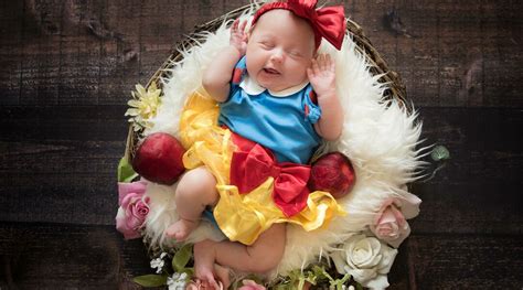 cute snow white baby