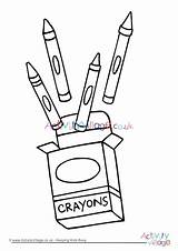 Crayons Quit Activityvillage sketch template