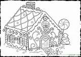 Coloring Gingerbread House Pages Printable Candy Kids Christmas Drawing Print Colouring Sheet Color Houses Getdrawings Family Sheets Template Book Man sketch template