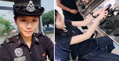 malaysian female police officer got netizens suddenly ‘surrendering themselves to her world