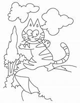 Coloring Pages Catch Cat If sketch template