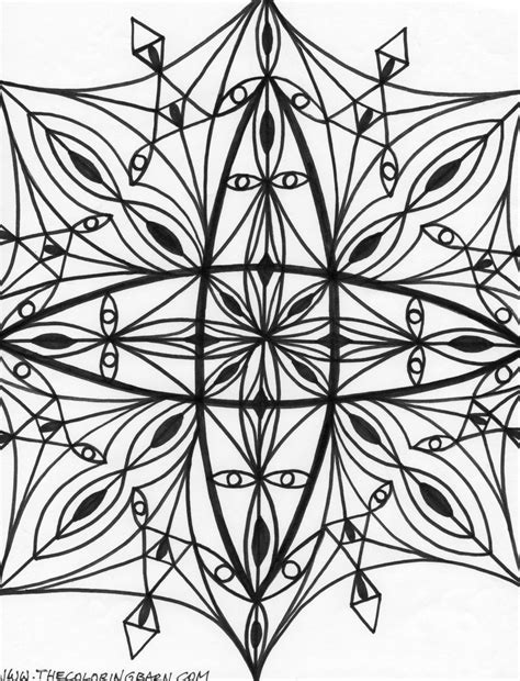 kaleidoscope coloring pages  adults