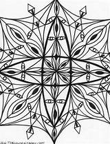 Kaleidoscope Mandala Adults Imagixs sketch template