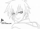 Lineart Jellal sketch template