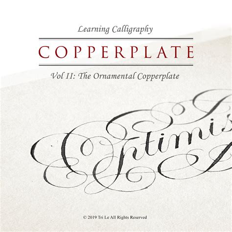 copperplate script vol ii ornamental writing tri shiba