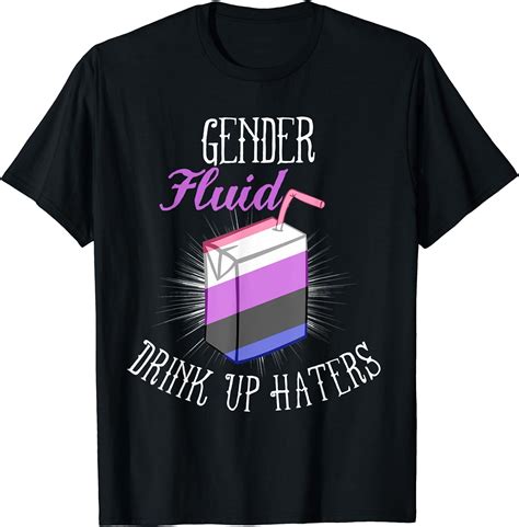 funny genderfluid nonbinary gender fluid queer pride lgbtq t shirt